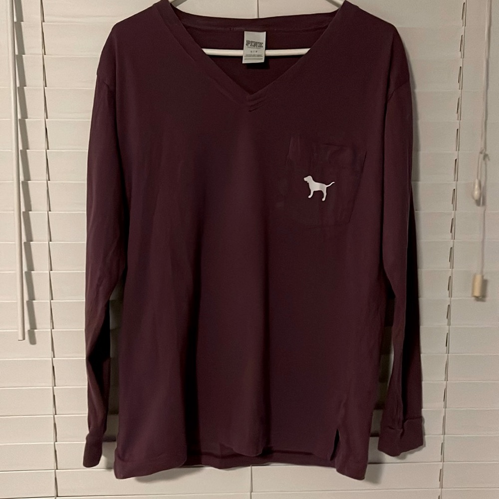 PINK, ladies long sleeve T-shirt.